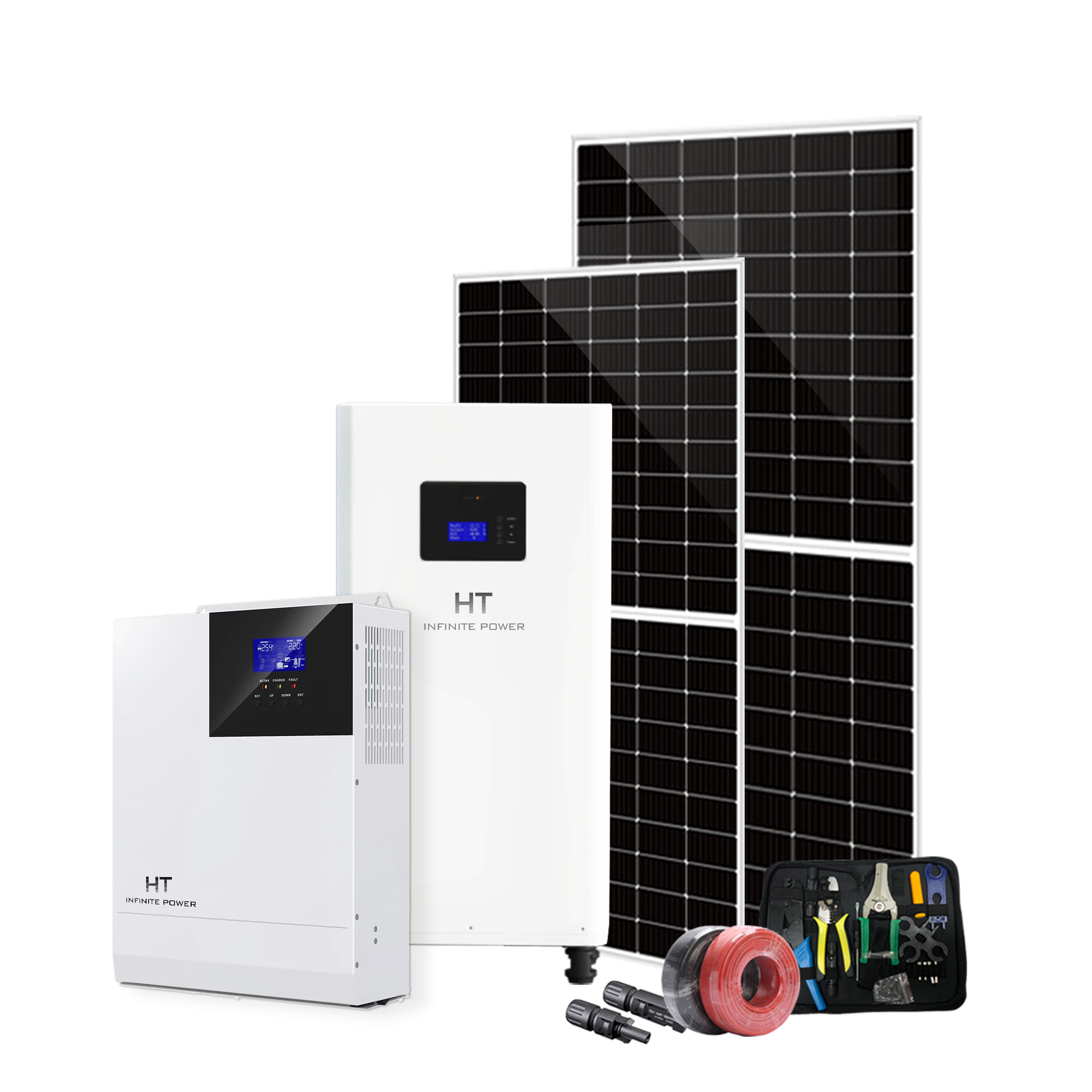 HT infinite power battery energy storage system supplier 15kw/15kwh-45kwh off grid solar system